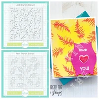 2022 fern fronds leaf branch stencil diy scrapbooking greeting cards album diary craft paper coloring kids fun drawing molds