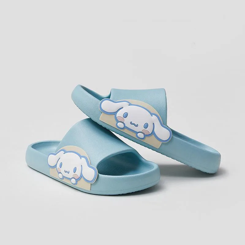 

Kawaii Cinnamoroll My Melody Hellokittys Sanrioed Slippers Cute Bathroom Bath Slippers Summer Children's Home Non-Slip Slippers