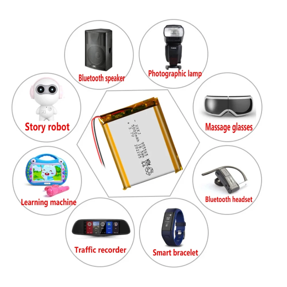 Аккумулятор 3 7 В для детских умных часов Bluetooth-гарнитура ручного вентилятора