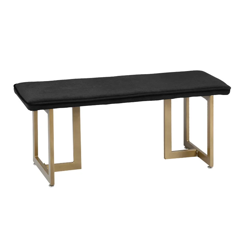 T of 1 Upholstered Velvet Bench 44.5