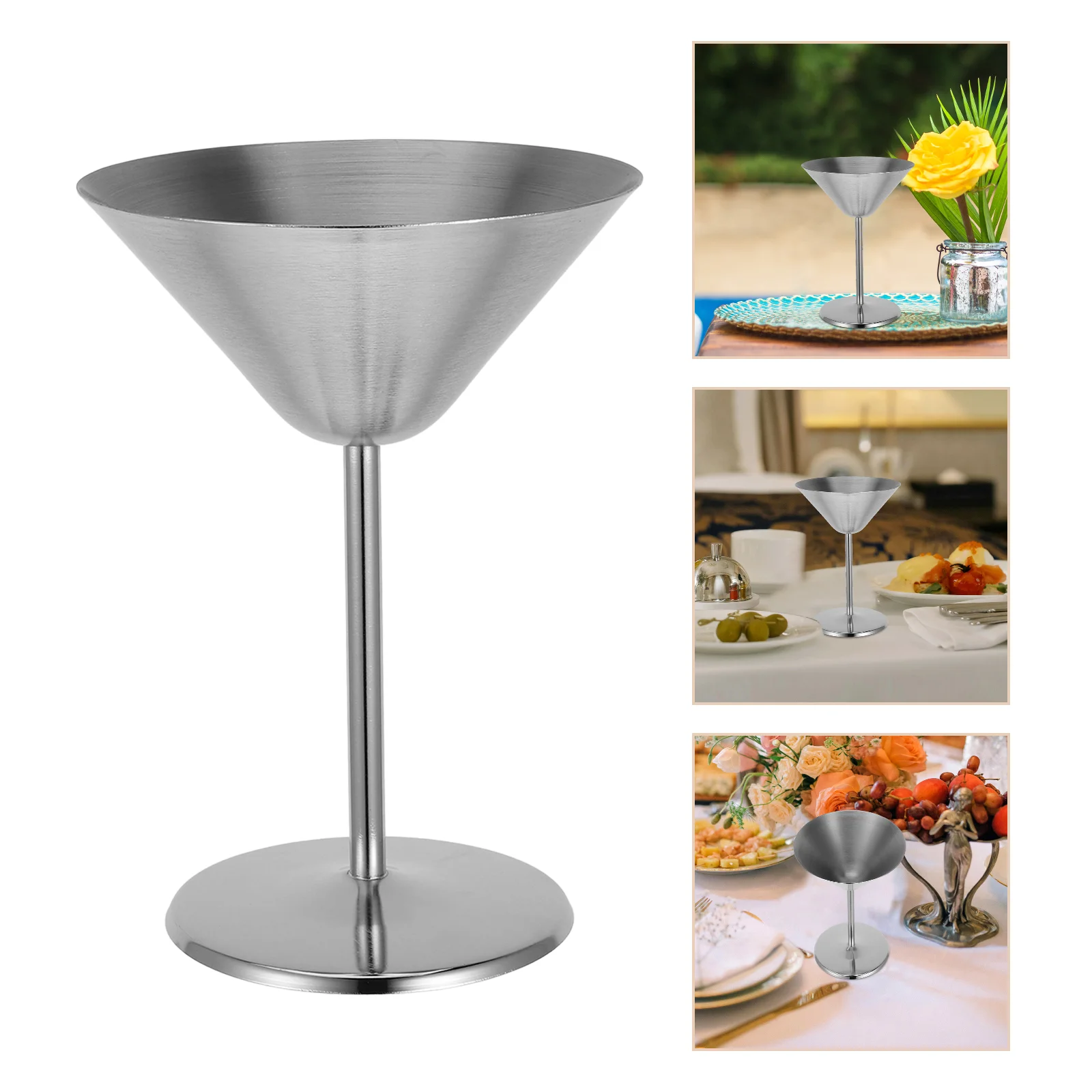 Бокал для коктейлей Бокалы из нержавеющей стали треугольные бокалы красной воды