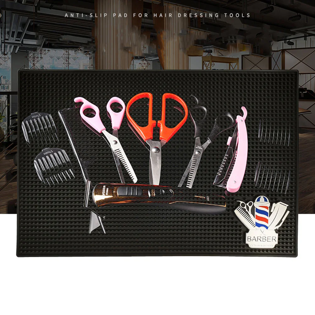 

1 Pc Barber Matt Hair Trimmer Holder Barber Mat for Tools Barber Station Mat Fatigue Mats Rubber Work Mat