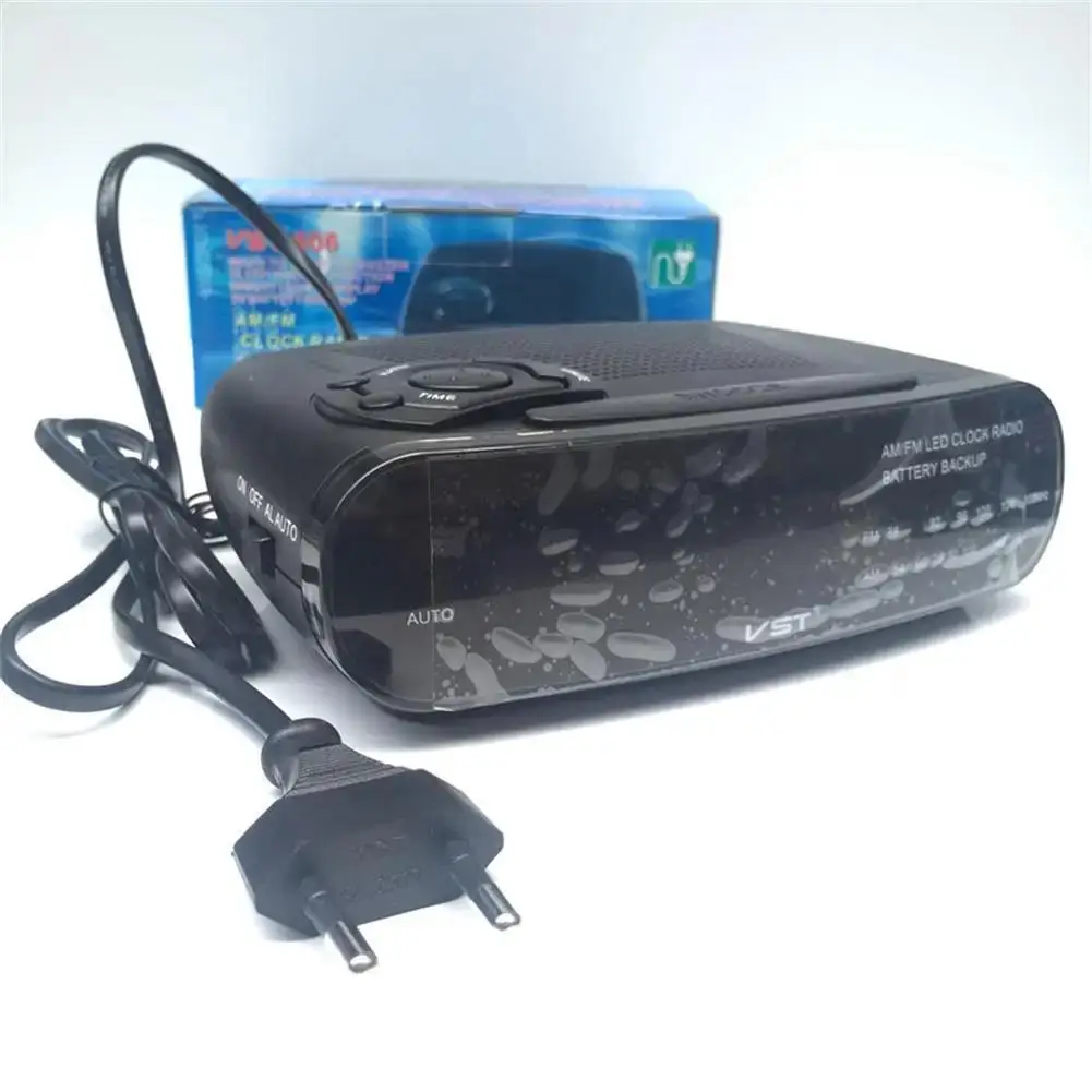 НОВЫЙ FM-AM-радио со светодиодным дисплеем электронный настольный будильник