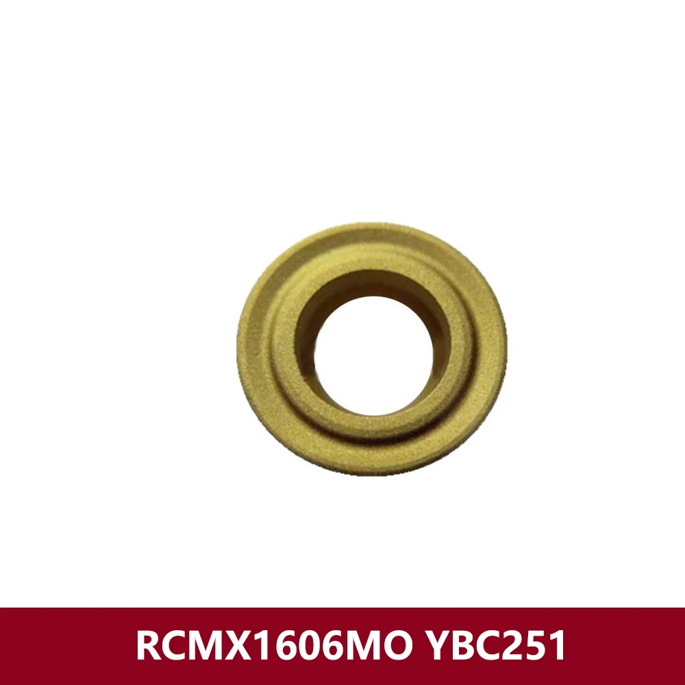 Оригинальные твердосплавные пластины RCMX1606MO YBC251 для стали RCMX1606 RCMX 1606 MO RCMX16