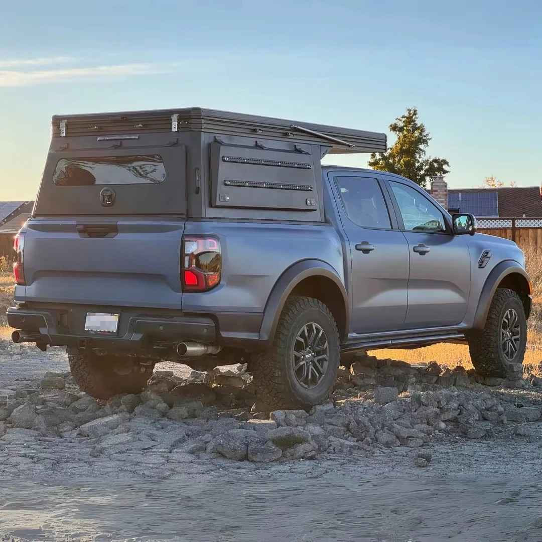 Фото Водонепроницаемый тент-кемпер для грузовиков 4x4: RAM, Canopy, Byd Shark 6 2021, Bt50 2024, F150, Silverado, Tundra, Ranger №1