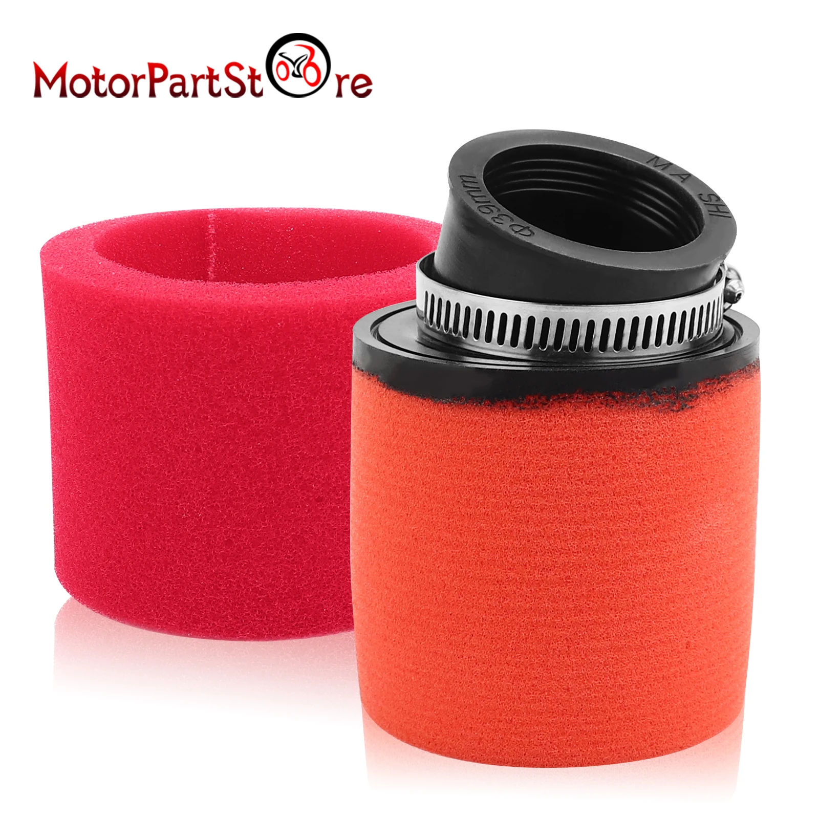 

Губка с поролоновым воздушным фильтром 38 мм, очиститель с изогнутым углом для мопедов, скутеров, внедорожников, мотоциклов, багги, карт