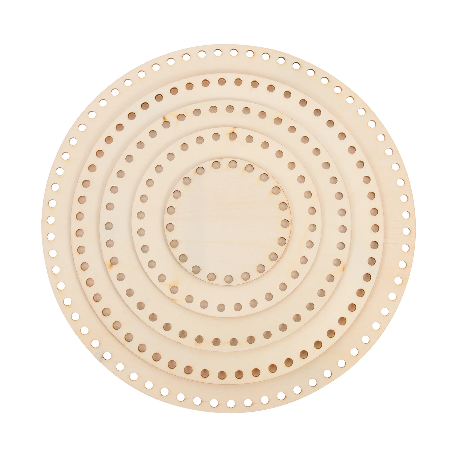 

Basket Bottom Crochet Basewooden Wood Weaving Shaper Knitting Board Circle Blank Handbag Purse Baskets Diy Insert