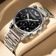 2022 New Fashion Mens Watches Top Brand Luxury Stainless Steel Sports 24 Hours Chronograph Quartz Watch Men Relogio Masculino Other Image