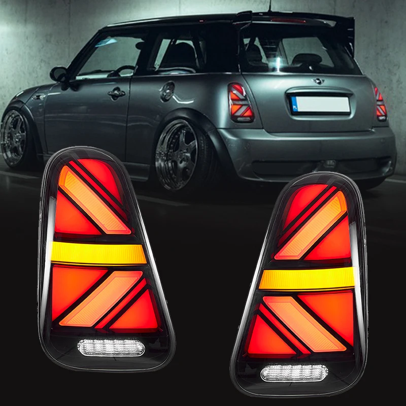

2pc Car Led Tail Lights Assembly For BMW Mini Coopers R50 R52 R53 Led Rear Light 2001-2006 Back Turn Signal Brake Taillights