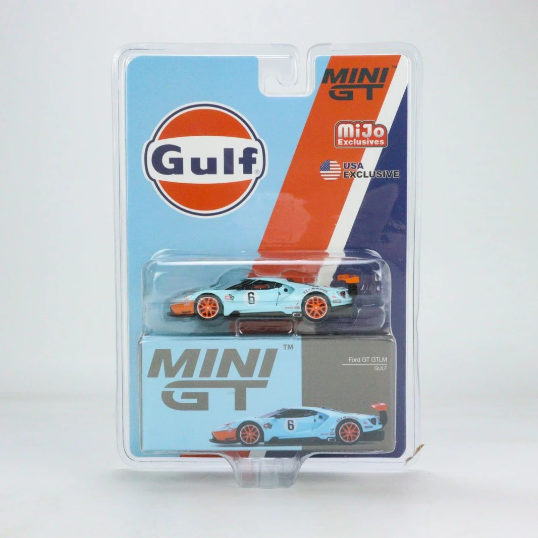 

MINI GT 1:64 Ford GT racing car Gulf oil coating American version Collection of die-cast alloy car decoration model toys