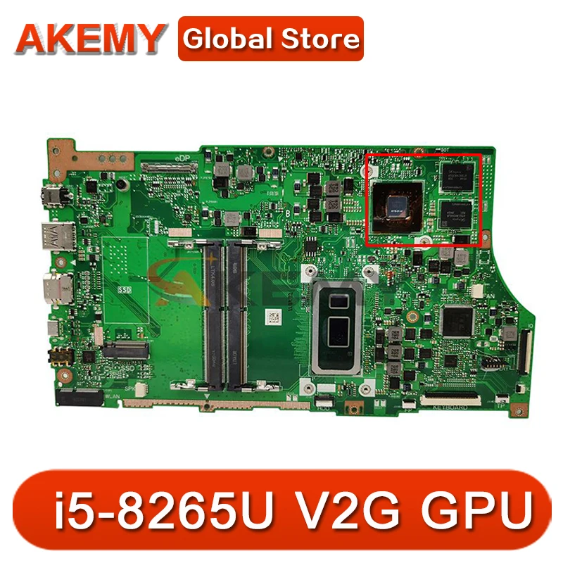 

Akemy X530F Motherboard For asus VivoBook S15 S530 S530F X530F X530FN S5300F X530FA Laptop Mainboard i5-8265U V2G GPU