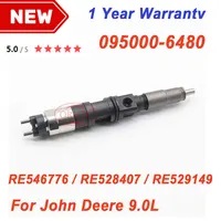 6PCS 0950006480 Diesel Fuel Injector Nozzle 095000-6480, 095000 6480, RE546776, RE528407, SE501947 for John Deer RE529149