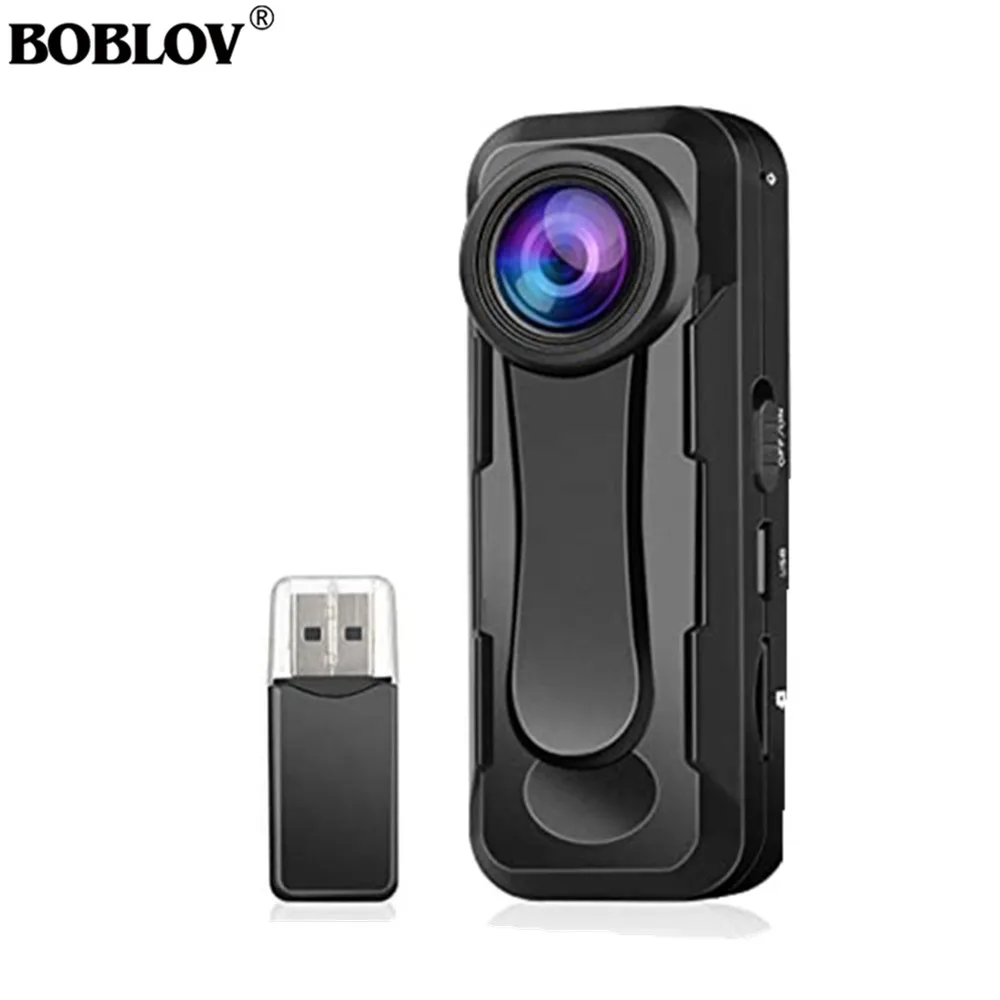 BOBLOV W1 Mini Camera Full HD 1080P Portable Camara Police Video Recorder Body Cam Motorcycle Bike Motion bodycamera mini kamera