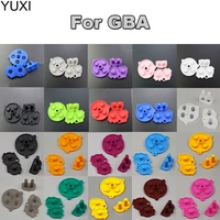 yuxi 1set colorful rubber conductive buttons a b d pad for gba silicone conductive start select keypad