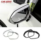 Для Toyota Prius 2017-2021 аксессуары ABS хромированные зеркало заднего вида автомобиля блок с защитой от дождя накладка Стикеры стайлинга автомобилей 2 шт.