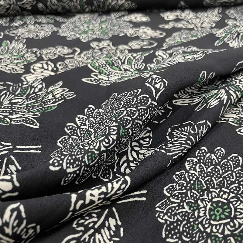 Luxury Brand Crepe De Chine Printing 