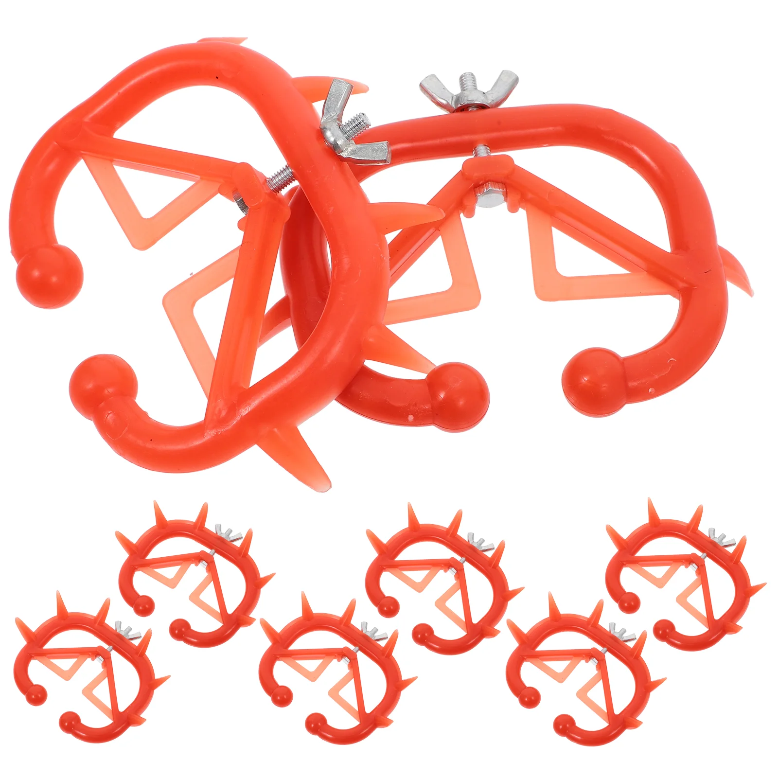 8 Pcs Bull Nose Ring Calf Accessories Cow Weaner Large Cattle Supplies Iron Farm Animal