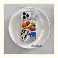 korean ins case for iphone1312promax1113proxsmaxxr mobile phone case fruit and vegetable farm cover
