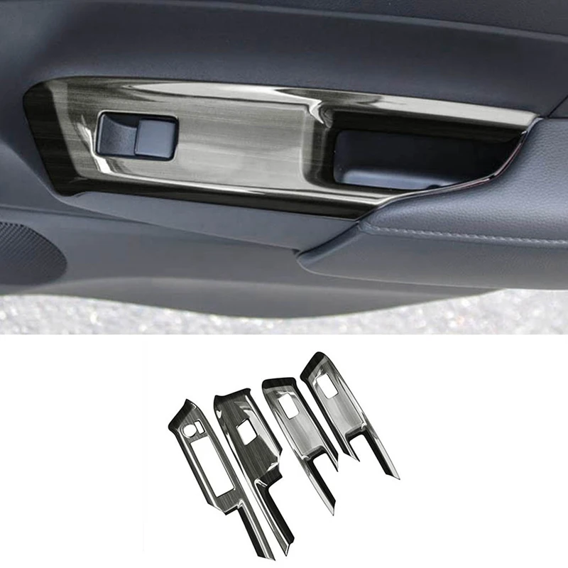 

Inner Door Handle Armrest Window Glass Lift Botton Swtich Panle Cover Car Accessories For Toyota Aqua 2021 RHD