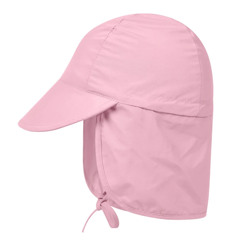 

UV Protection Flap Cap Kids Lightweight Foldable Adjustable Sunshade Neck Cover Sun Hat Sports Accessories With Chin Strap