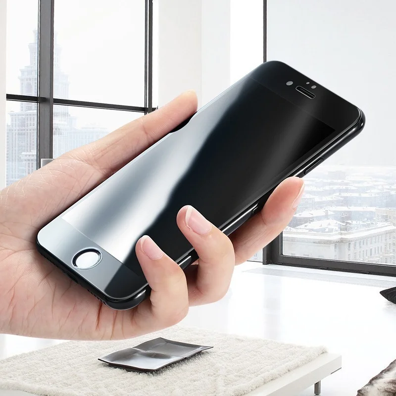 Фото Закаленное стекло с полным покрытием для iPhone 7 8 6 6s Plus, защитная пленка для экрана iPhone X, XS, Max, XR, с изогнутыми краями, 4 шт. №3