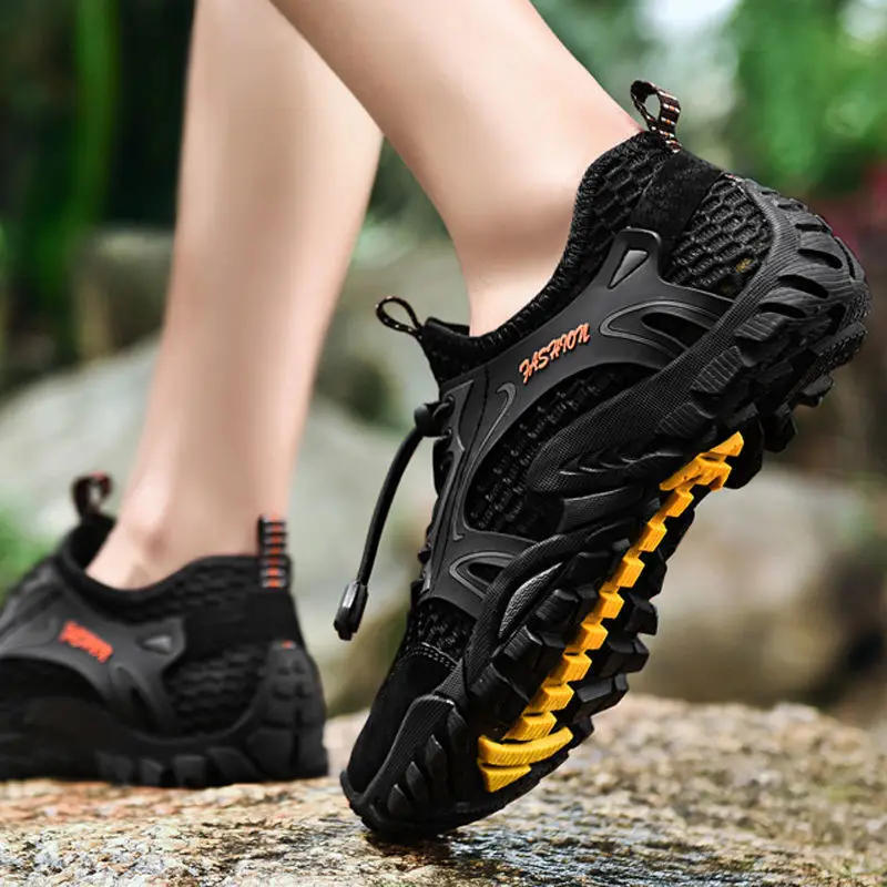 

Casual Mesh Artificial Leather Patchwork Breathable Outdoor Male Sneakers Walking Footwear Summer Spring Big Size Men Shoes