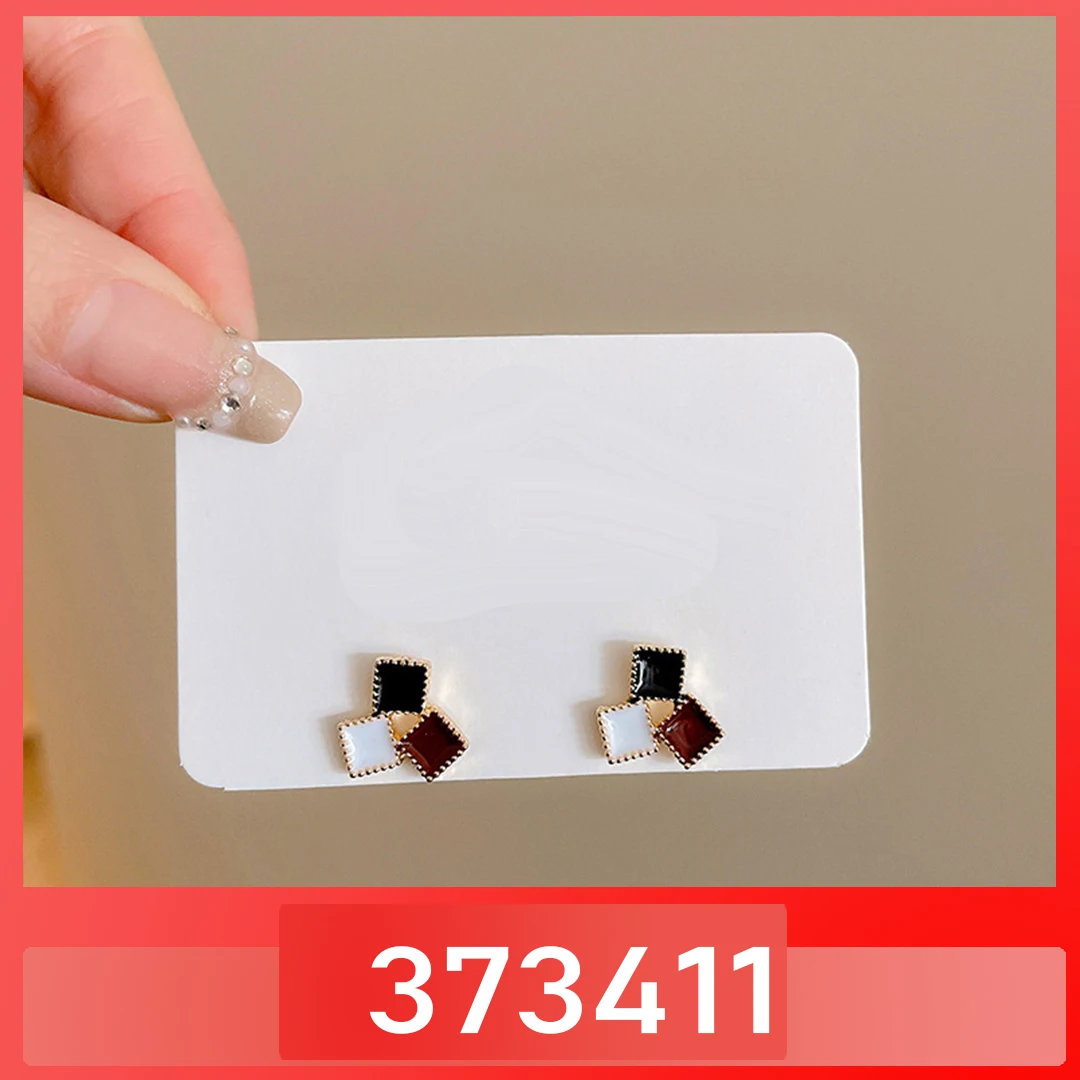 

373411-Fashionable and minimalist zircon women's earrings, an anniversary gift for couples