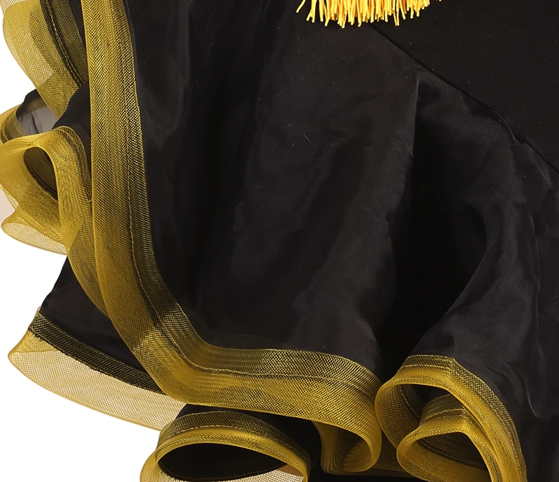 Женское платье для латиноамериканских танцев роскошное с длинными рукавами и