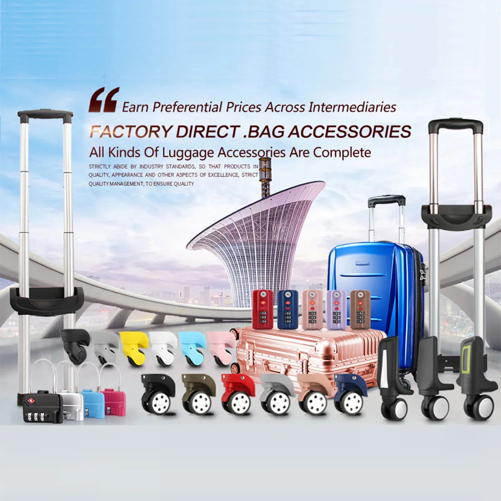 W278 Luggage Universal Wheel Accessories Wheels Aviation Luggage Wheel Casters Aircraft Wheel Replacement Repair 14 Inch 16 Inch