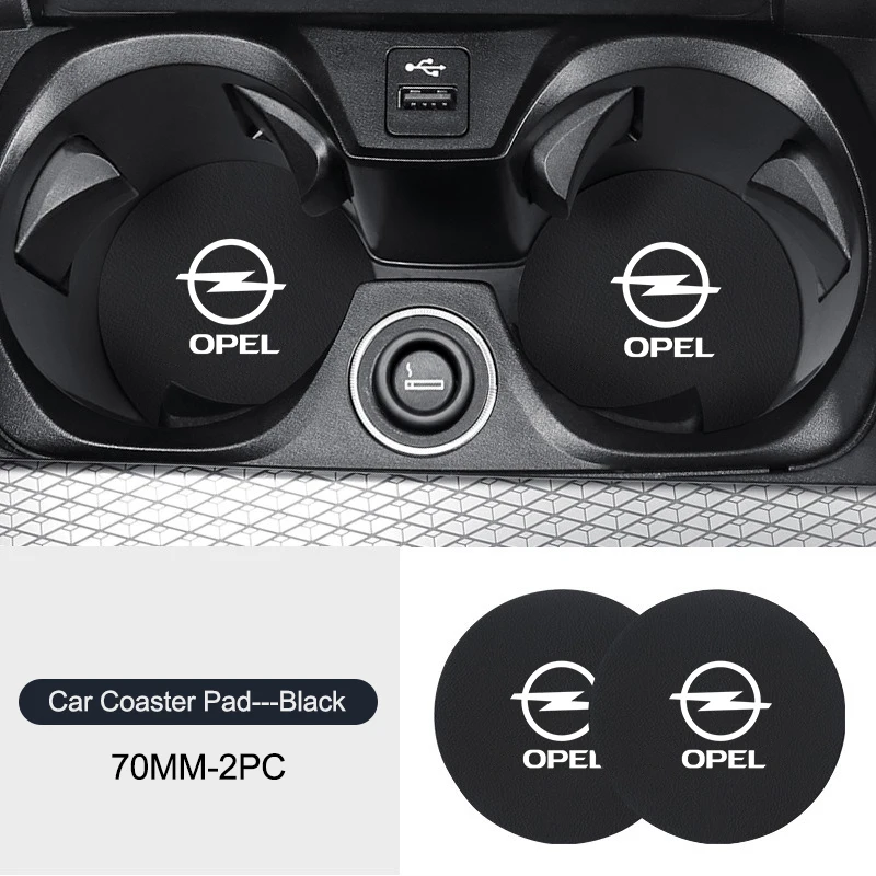 Фото Для Opel Mokka Adam Combo OPC Vauxhall Vectra H G J Antara C Zafira A Vivaro 2 шт. Автомобильный противоскользящий коврик для чашки с водой с логотипом №3