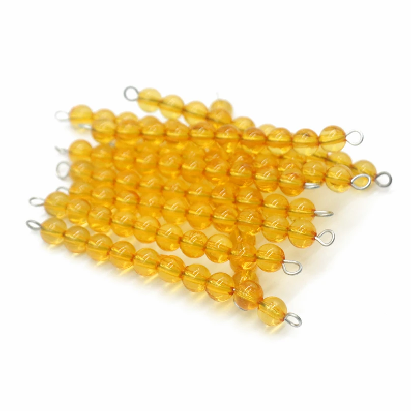 

Materiel Montessori Gold Beads Mathematics Material Educational Toys For Children Learning Activities Christmas Gift D65Y