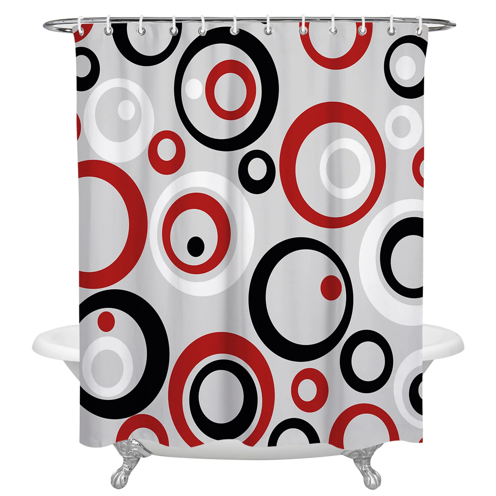 

Занавеска для душа с абстрактным геометрическим рисунком, водонепроницаемая s-занавеска для ванной, современный роскошный домашний декор