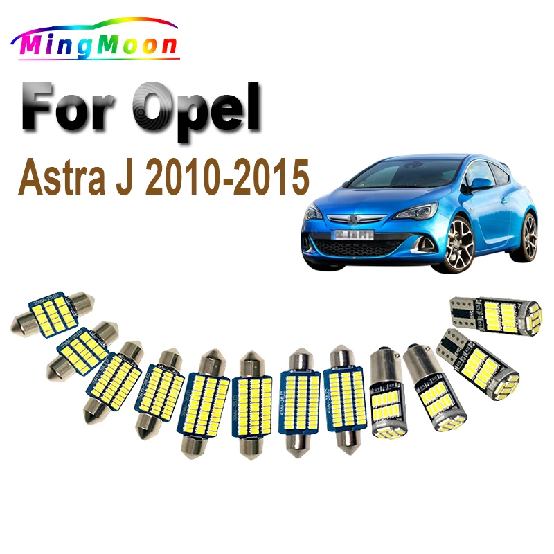 

13 шт., автомобильные лампы для Vauxhall Opel Astra J OPC GTC 2010 2011 2012 2013 2015