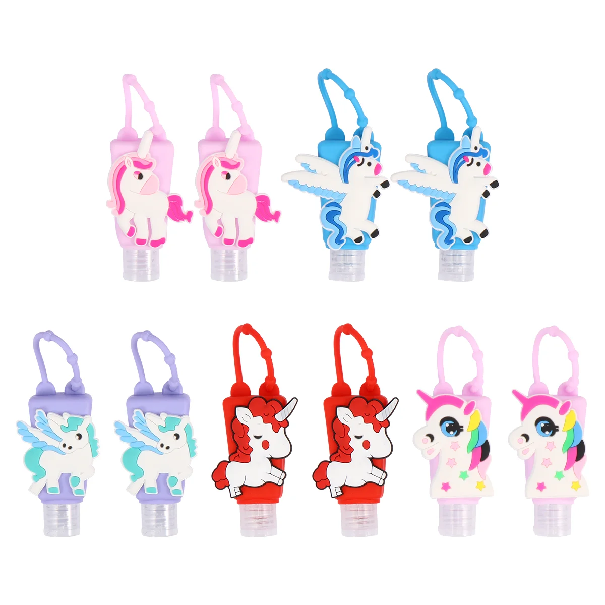 

Travel Bottle Lotion Keychain Holder Bottles Silicone Refillable Size Hand Empty Liquid Mini Christmas Shampoo Squeeze Tube