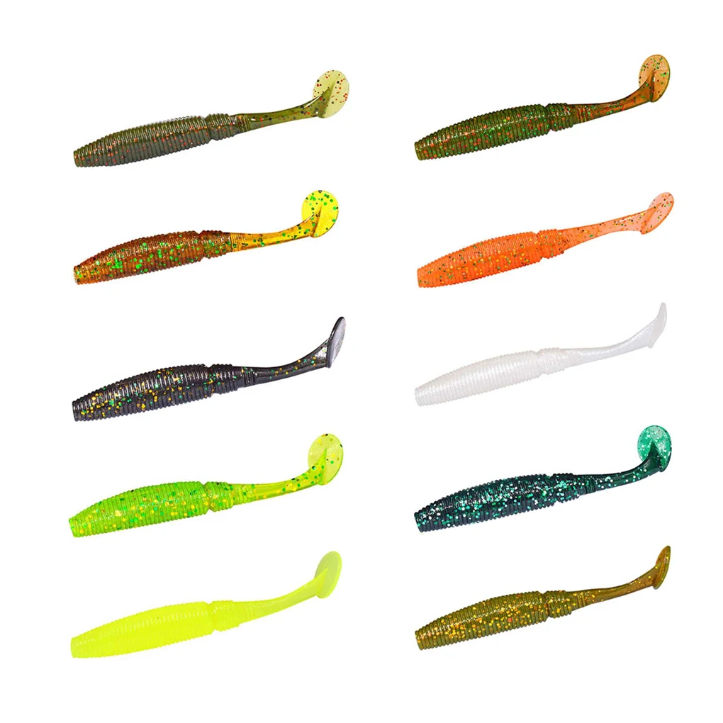 

Мягкая рыболовная приманка A FISH, 6 шт., Т-образный хвост, 75 мм, хвост лопасти, воблер, приманка для ловли окуня, приманка для ловли окуня, личинка, искусственная приманка