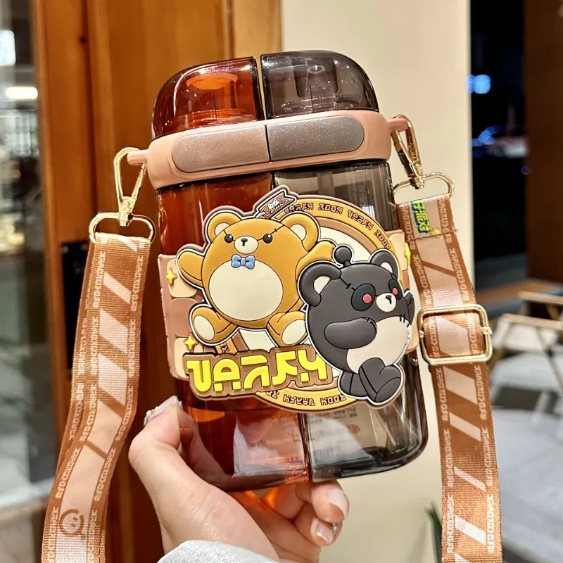 Sanrio Kuromi Кубок Solomie Для Девочек Бутылка Воды С Двойными Стенками Школы Мультяшный