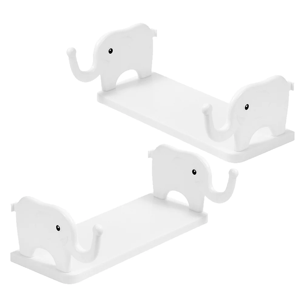 

2 Pcs Decorative Frame Household Kitchen Storage Shelf Small Floating Wall Bedroom Stand Bathroom Pp Living Rack Office Home