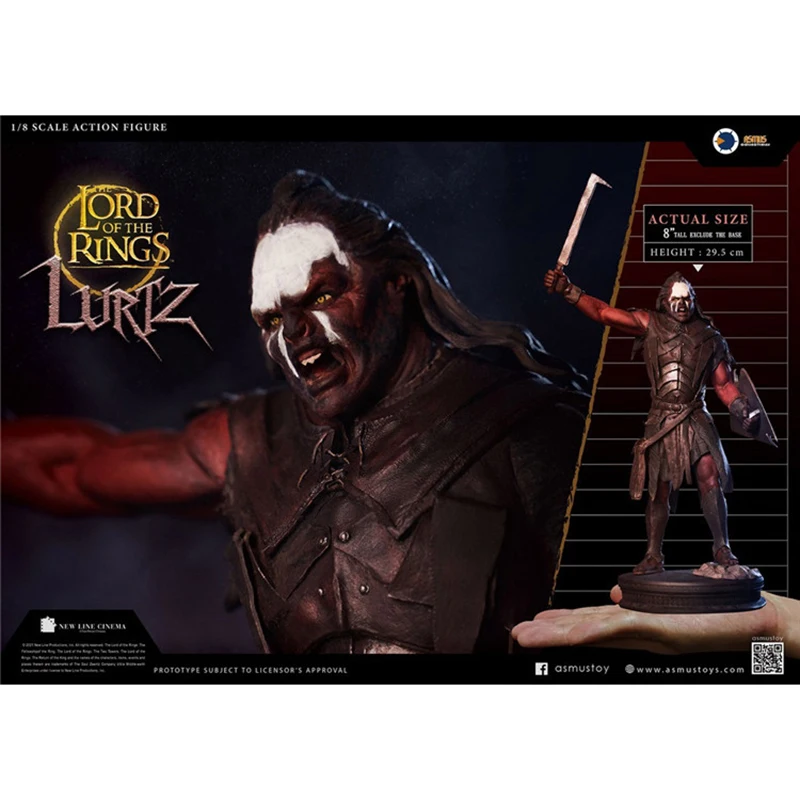 

In Stock Collectible Asmus Toys LOTR8IN003 8 inches Full Set Strong Orc Lurtz Action Figure Model for Fans Gifts In Stock Colle