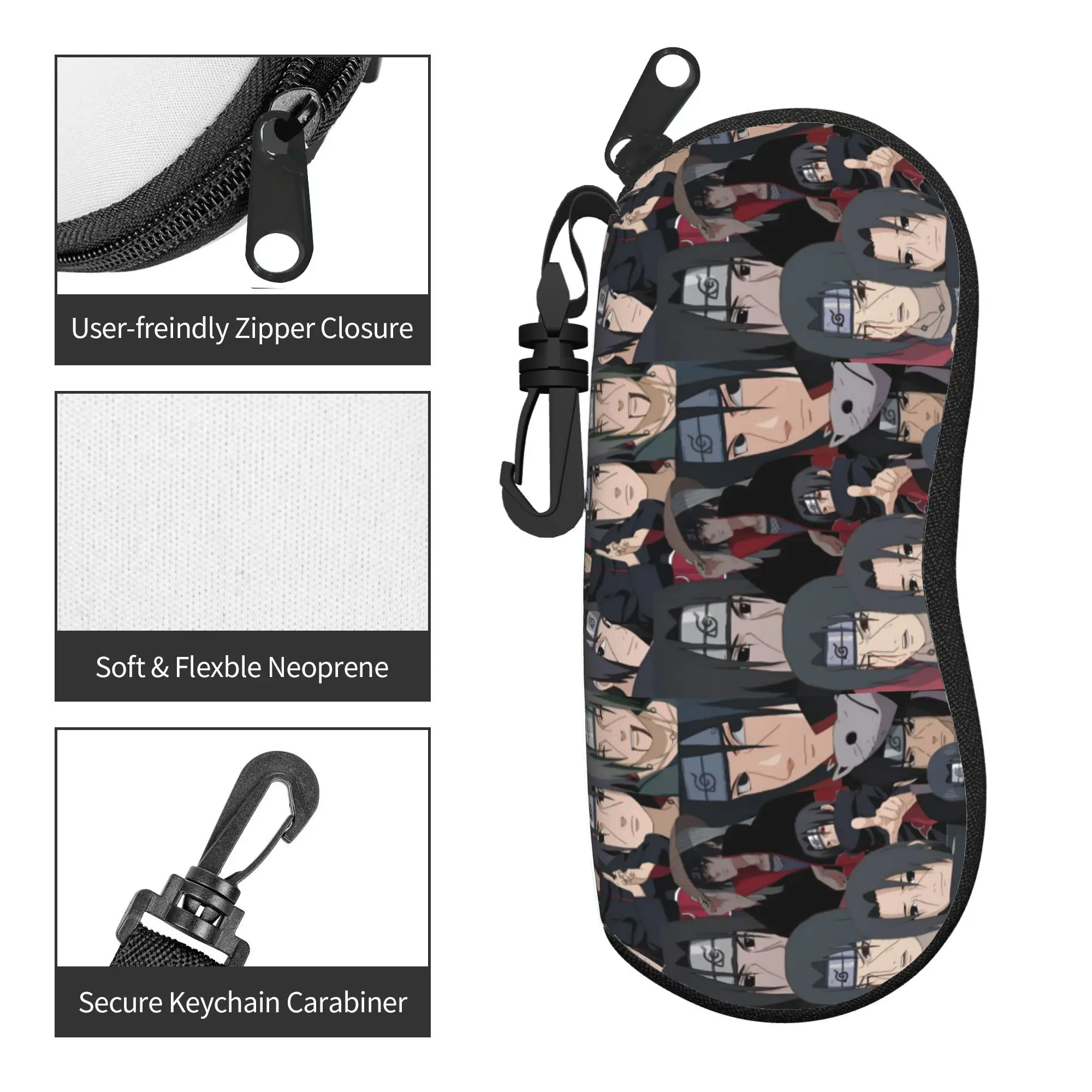 Фото Чехол для очков Custom U-Uchihaes Itachi Hot Comic Shell: защитный футляр для солнцезащитных очков для мужчин и женщин, мультяшный чехол для очков №4