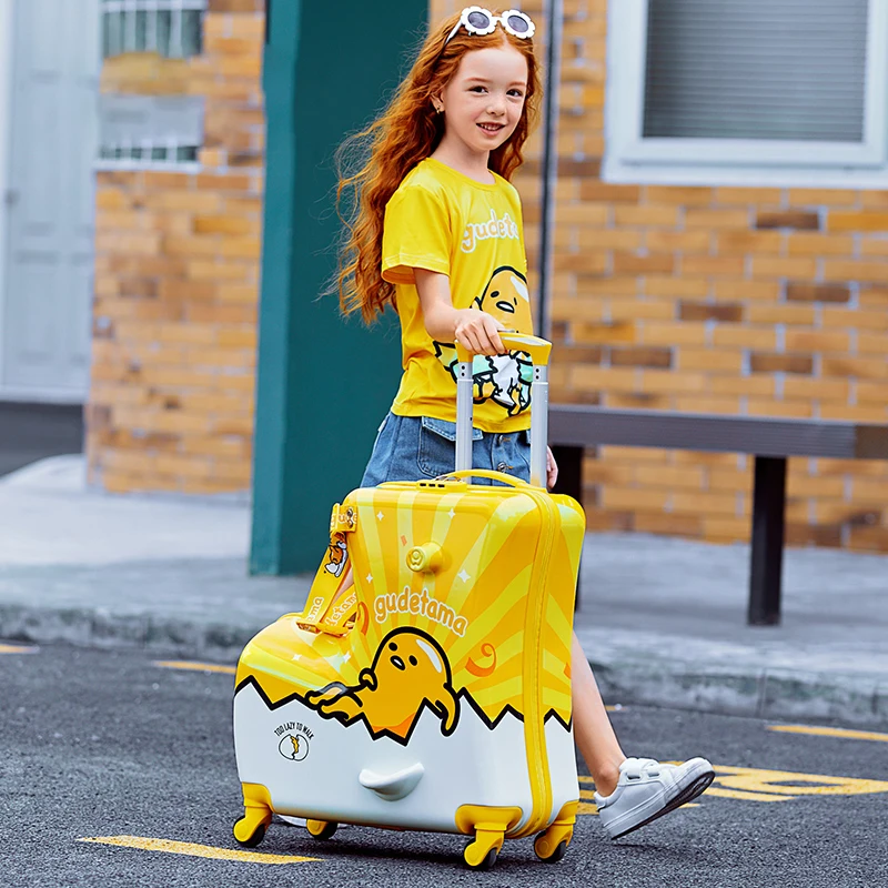 AO WEI LA OW Travel Suitcases PC Kids' Luggage Suitcase with Wheels Ride-On  Rolling Trolley Case Fits to Kid 1-12 Years Old