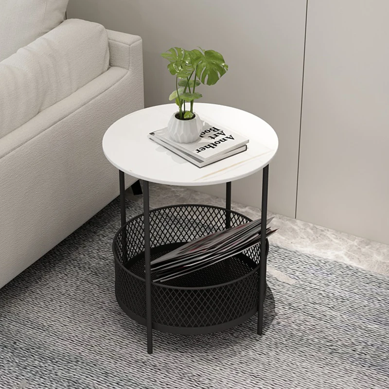 

Nordic Bed Luxuri Coffee Tables Round Small Marble White Sweet Coffee Tables Minimalist Mesa Auxiliar Home Furniture WW50RC