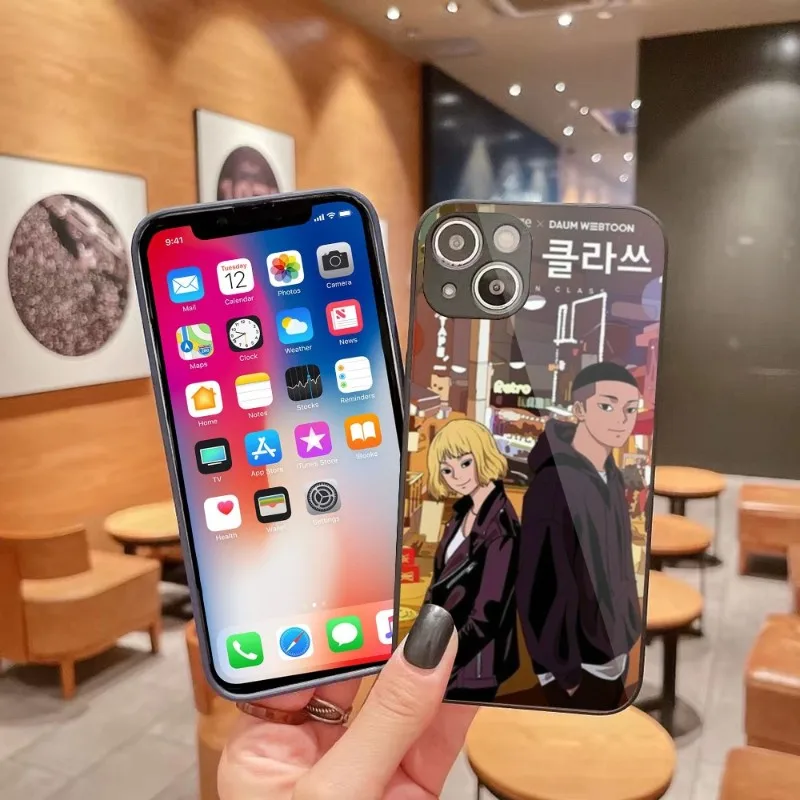 

Itaewon Class Drama Phone Case for iPhone 14 13 12 11 Pro Max X XR XS 8 7 Plus Liquid Glass Cover Funda Shell