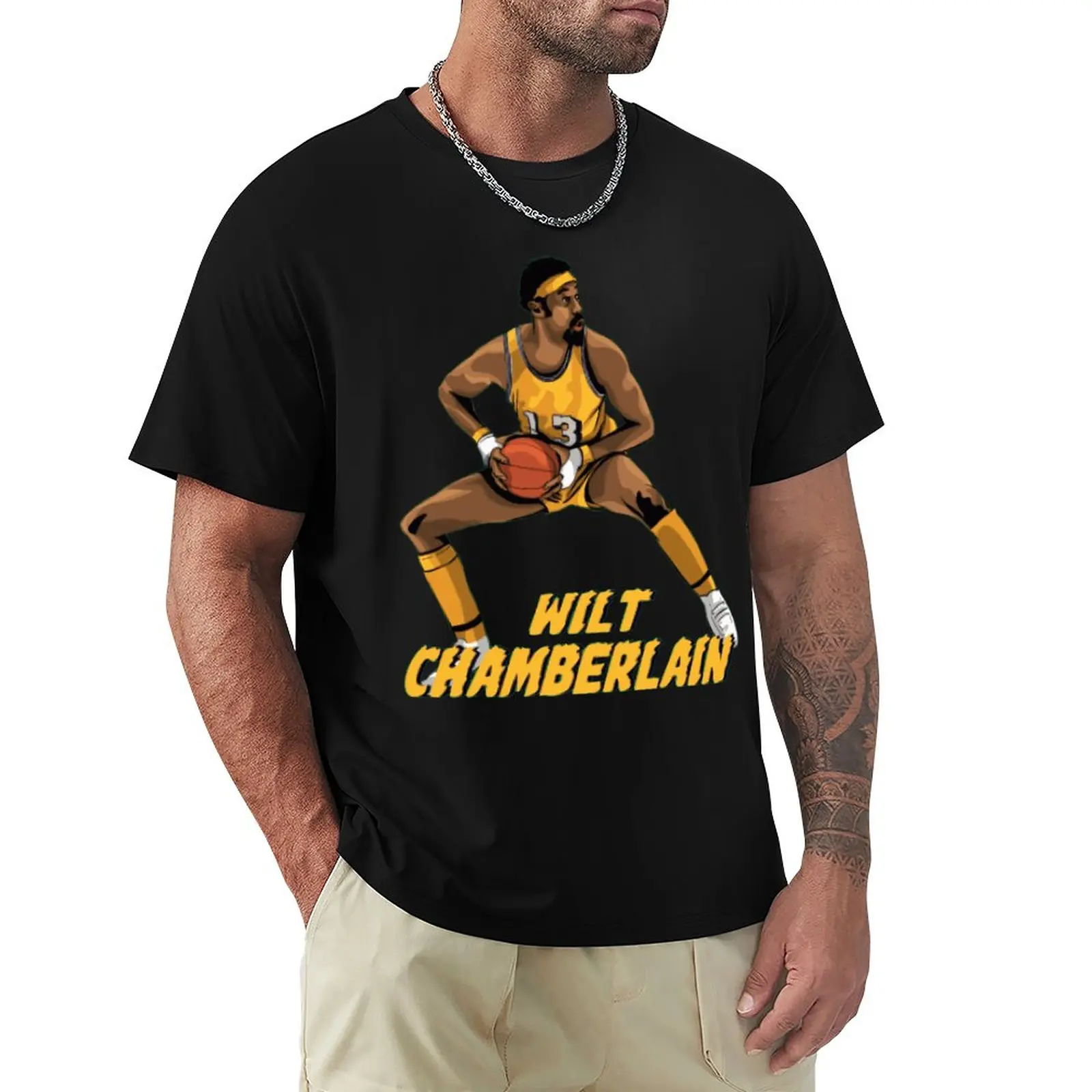 

Title Wilt The Stilt The Big Dipper Goliath Basketball Stars (11) Football Team Move Creative High Grade Top Tee Fresh Activi