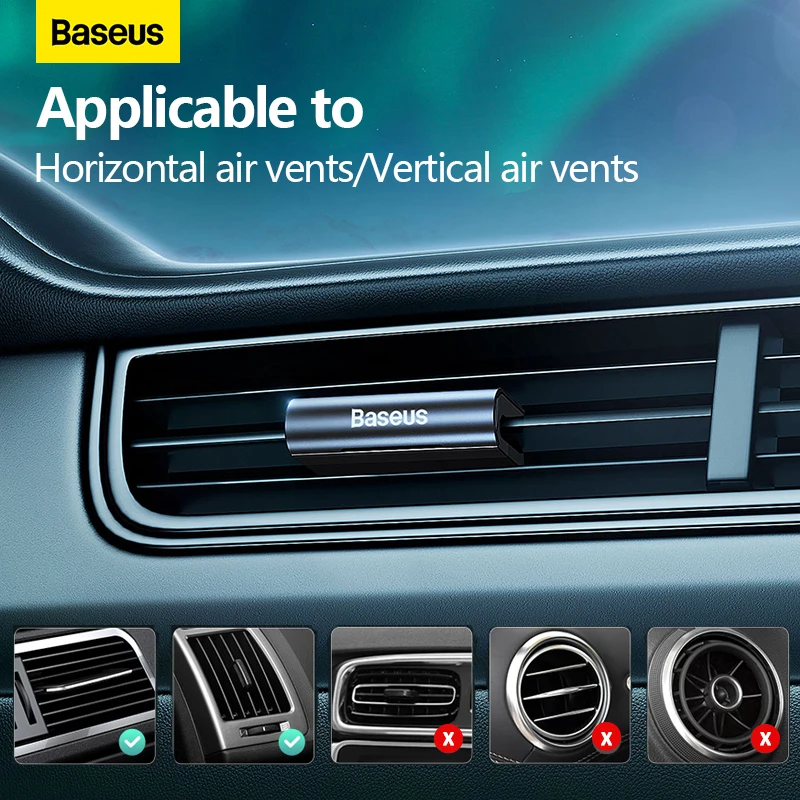 Металлический автомобильный освежитель воздуха Baseus для авто аксессуары