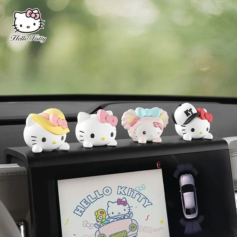 

Автомобильные украшения Hello Kitty, милый мультяшный автомобиль внутри, автомобильные аксессуары, Студенческая девушка, оформление комнаты, из...