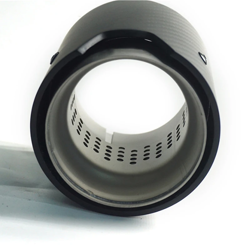 2 шт. 73 мм в 93 выхлопной наконечник автомобиля матовое углеродное волокно для BMW M