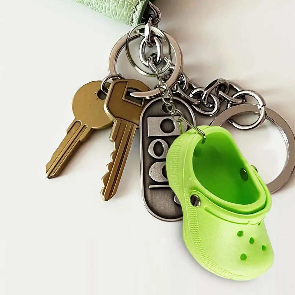 

1PC Cute Keychain Shoe Charms Girl Shoes Plastic Key Ring Car Refitting Metal Pendant Creative Keychain Jewelry Accessories Gift