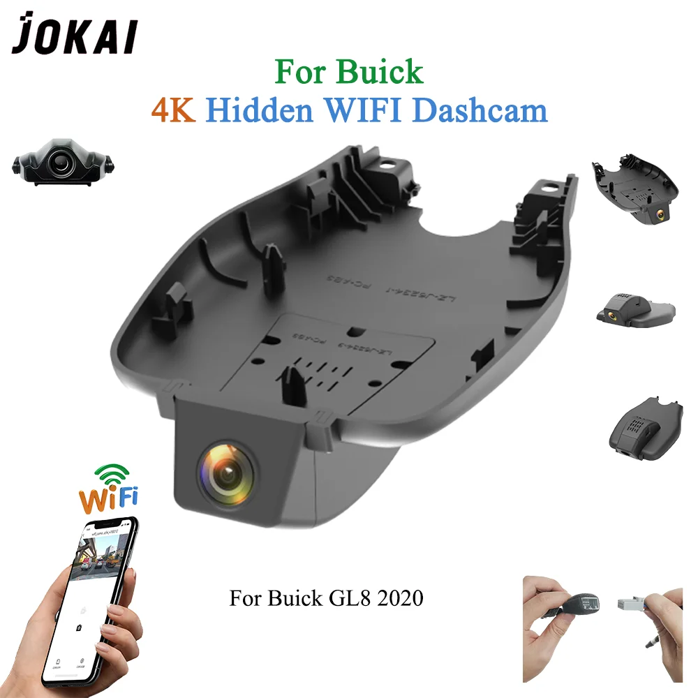 For Buick GL8 2020 Front and Rear 4K Dash Cam for Car Camera Recorder Dashcam WIFI Car Dvr Recording Devices Accessories