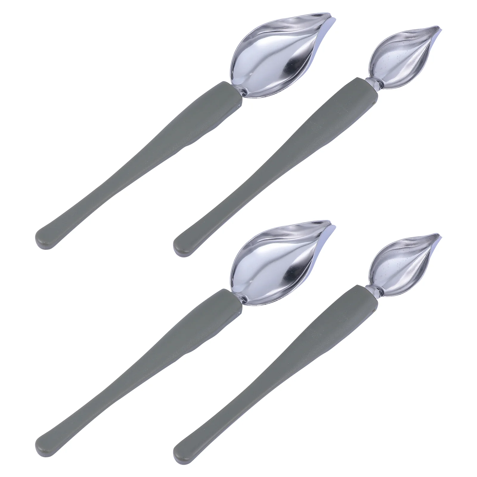 

Spoon Chef Stainless Steelpencil Decorating Drawing Plating Spoons Culinary Saucier Saucetool Drizzle Chocolate Fondant Cream