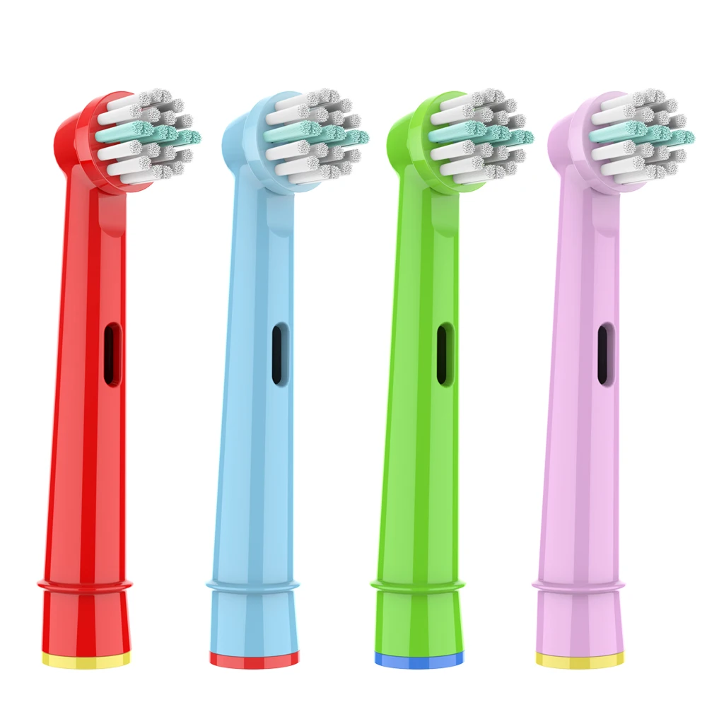 

4Pcs Replacement Kids Children Toothbrush Heads for Oral-B Electric Toothbrush Fit Advance Power/3D Excel/Triumph/Pro